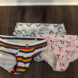 Colorful American Eagle Underwear Brief Set
